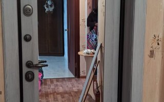дверь с зеркалом внутри и отоксами по периметру